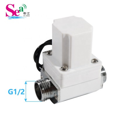 SEA SDF-308B2 High Quality New 1/2'' Male Thread two Way Solar Energy Latching Pulse Plastic Solenoid Valve Brass Pipe