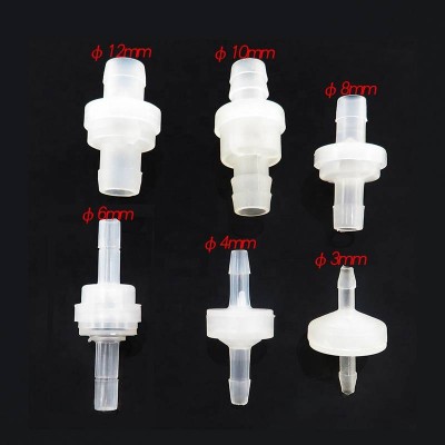 Water Check Valve Plastic One Way Valve PVC Material With Sizes Of 3/4/6/8/10/12mm Non Flow Back